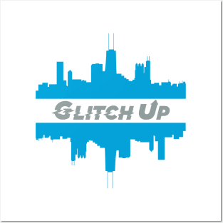 Chicago Skyline - Glitchup Posters and Art